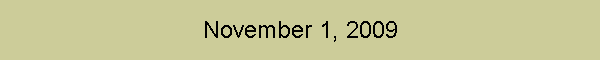 November 1, 2009